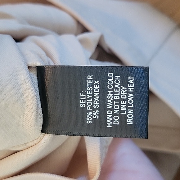 NWT Lulus River Deep Black Bodycon Dress Nude Peach Small - Picture 11 of 11